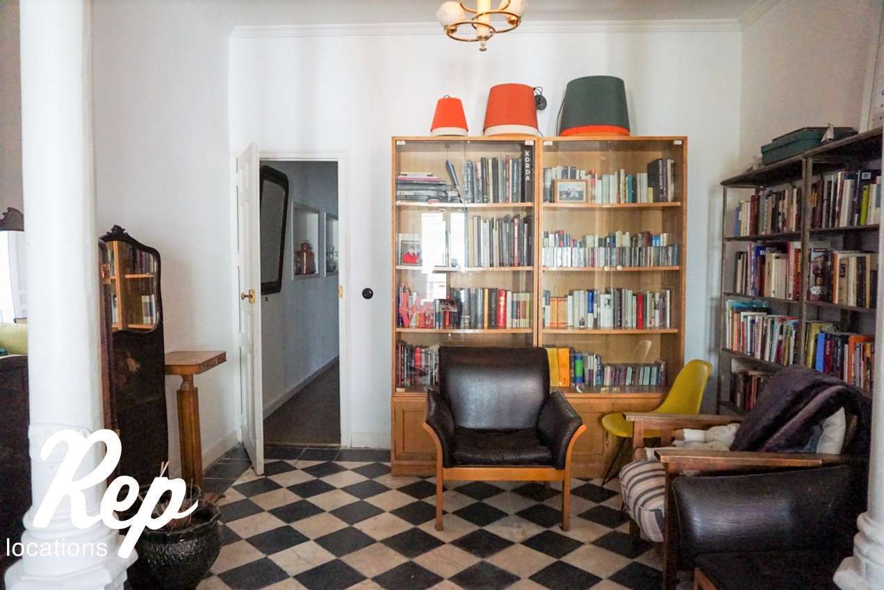 Vintage style library area